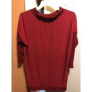 Cute red sweater dress